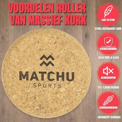 MATCHU - Balance board - Trickboard - 100% Hout - Surf trainer - Inclusief kruk roller - Board sport - Atletische training - Surfboard - Stabiliteit - Balanceboard - Afbeelding 5
