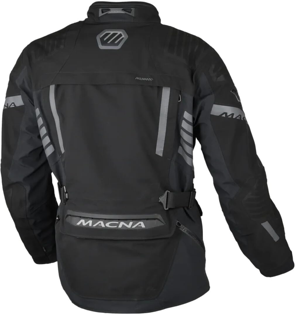 Macna Ultimax 2.0 wodoodporna kurtka tekstylna motocyklowa, czarny, XL