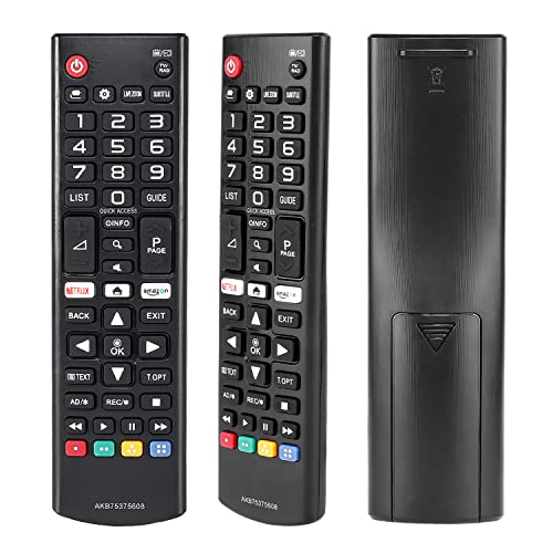Nuevo AKB75375608 Reemplazo Mando a Distancia para LG 4K UHD HDR LED TV, Compatible con 32LK610BPLB 49LK5900PLA 55UK6400PLF 43LK5900PLA 43LK5910PLC (Botón Netflix&Amazon)-No Se Necesita Configuración