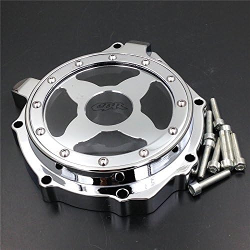 SMT MOTO- Chrome Motorcycle Billet Engine Stator Cover See Through For Cbr1000Rr 2004-2007 Chrome Left