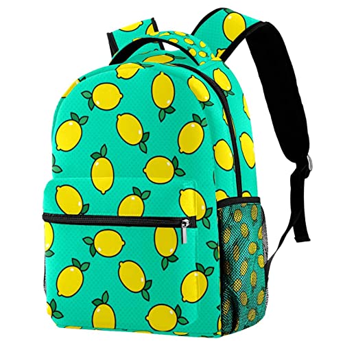 Sac à dos citron pop art Medium pour filles et garçons avec porte-bouteille