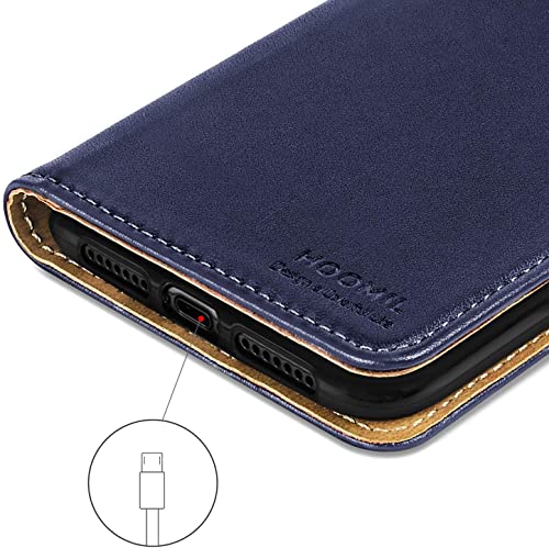 HOOMIL MagFlip Serie Cover iPhone XS Max, [Pelle
