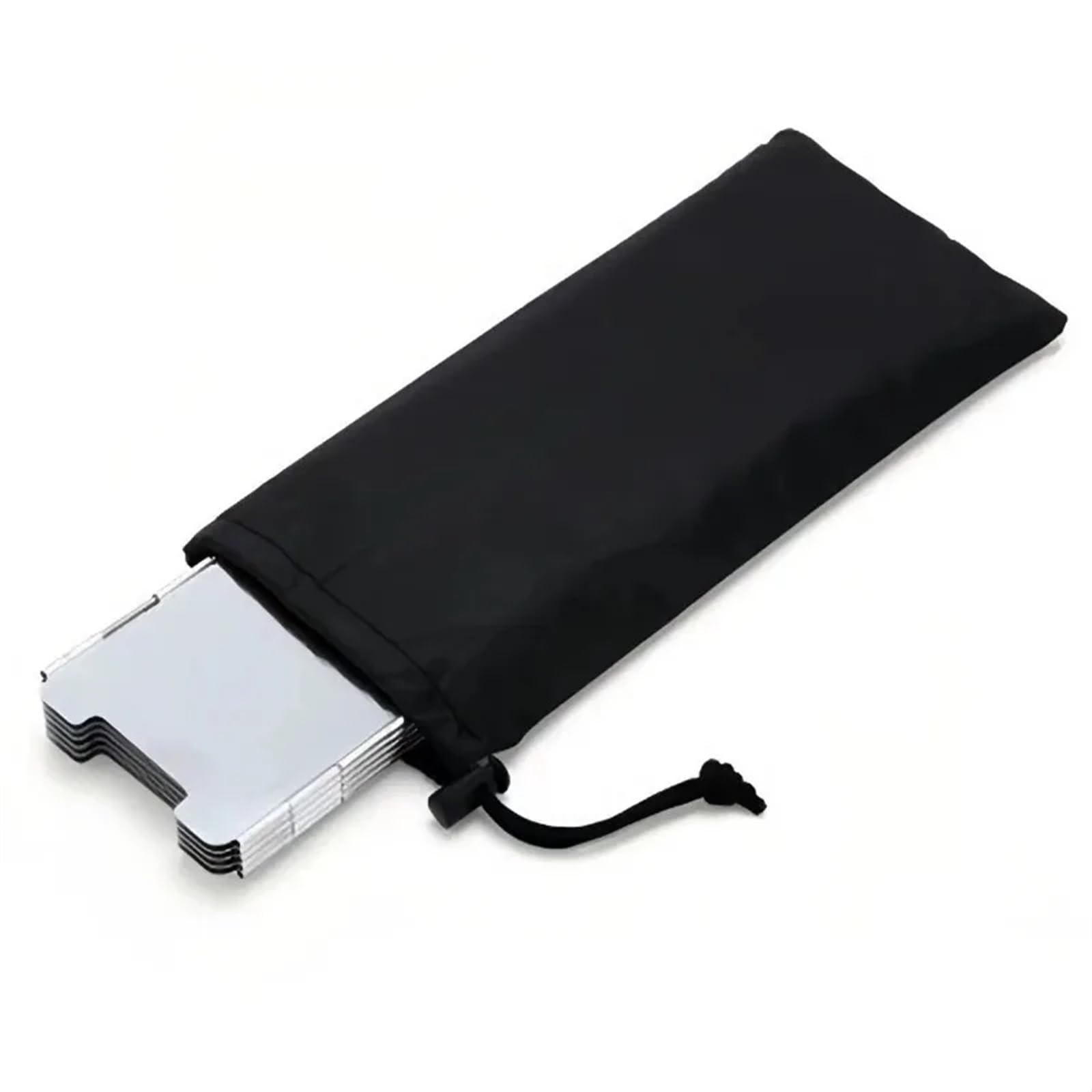 Parabrezza for fornello da campeggio in lega di alluminio | Argento 13,5x7,5x1,2 cm: campeggio escursionismo picnic barbecue zaino in spalla
