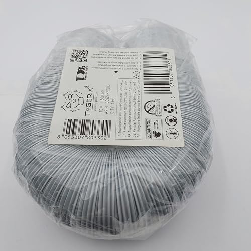 TYGERIX® DN 60 mm / 6 cm / 2 3/8" (2.375 inch) Aluminum Flexible Hose, White, 1.2 meters - Image 4