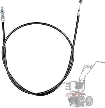 14645 Throttle Cable for Earthquake Tiller/Cultivator MC43 Series, Replaces 4667, Compatible with Viper, Tazz, MAC Models.
