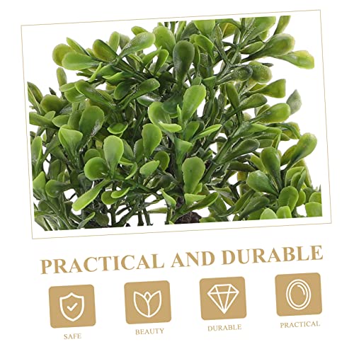 Cabilock 2pcs Houseplants House Plants Small Fake Bonsai Candy Decor Fall Decorations Faux Indoor Plants Dinning Table Decor Small Faux Plant Decor for Home Office Plastic Desk Artificial