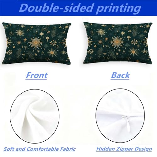 Housse de coussin vert 60x80cm velours taie oreiller rectangulaire