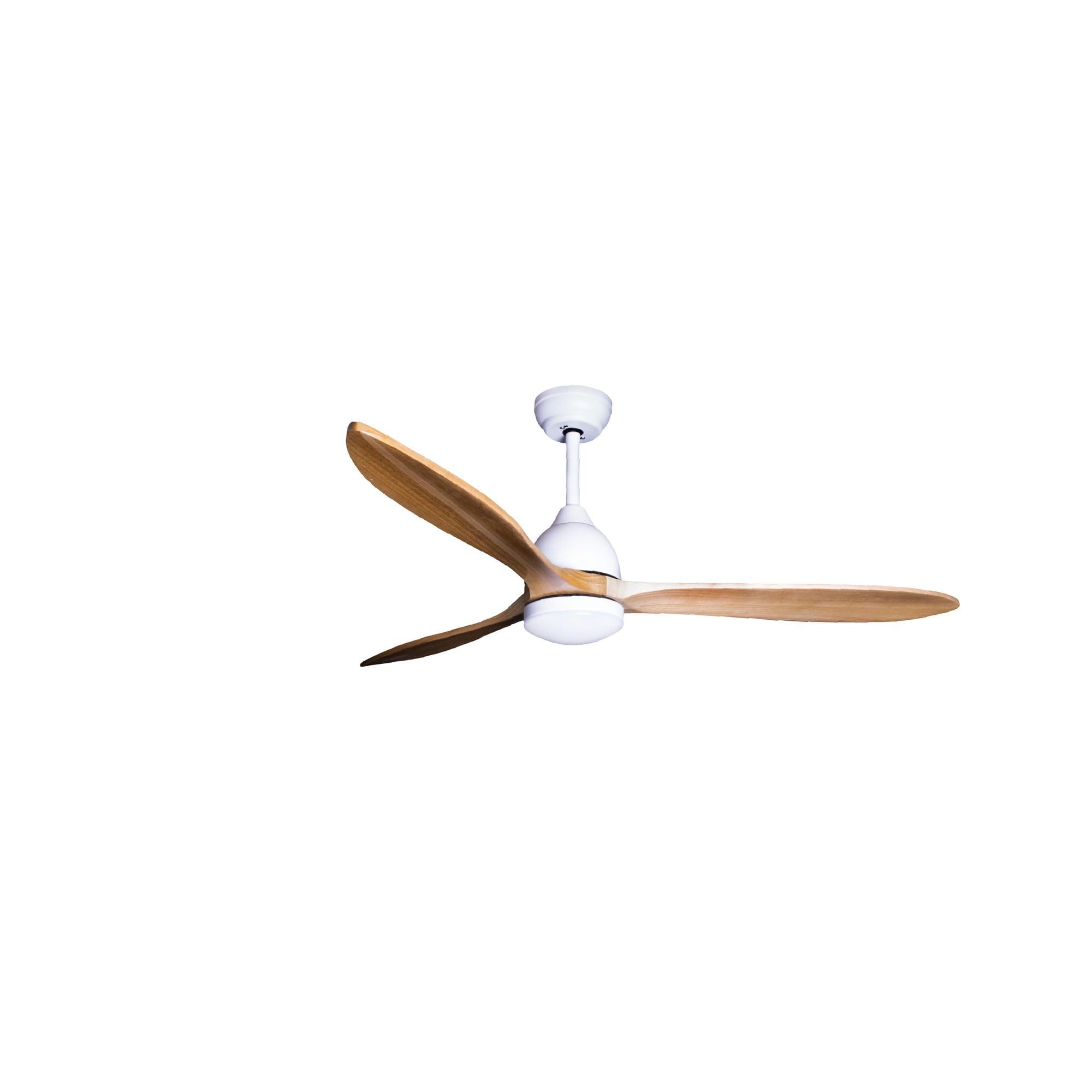 Eclipse Deckenventilator mit Beleuchtung, Leise mit 6 Windstufen, App und Fernbedienung, Sommer und Wintermodus, 3 Holz- Rotorblätter, 4500 m³/h, CTT 3000 K - 6500 K, Modell: Airora XL