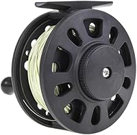 Vista 1 de SEIWEI Fly Fishing Reel, Fly Reel GLA 5/6WT Large Capacity Plastic Fishing Reel with 30m Nylon Line, for Basic Fishing Lines Black