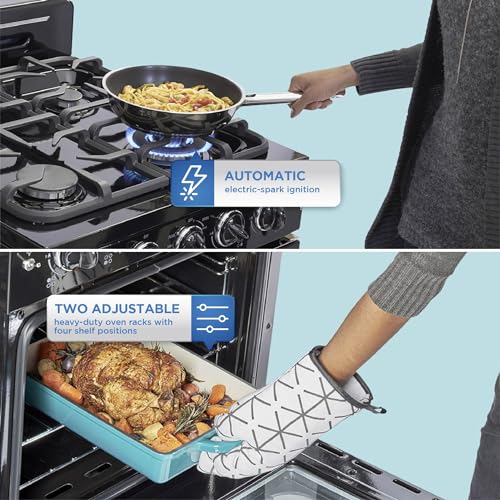 Unique Appliances UGP-24CR B Classic Retro Freestanding Gas Convection Oven Light, Range thumb #2