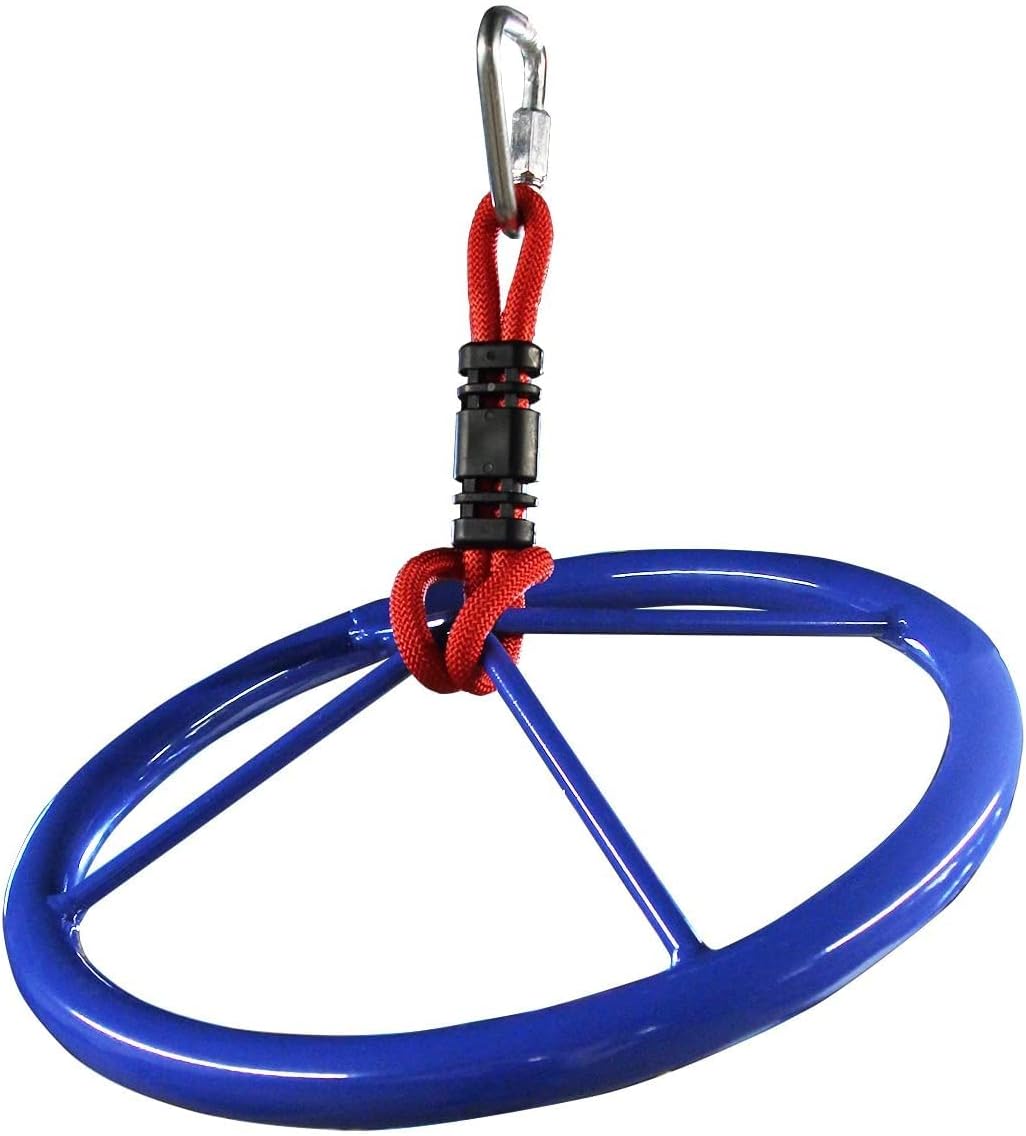 Slackers Ninja-Wheel - Outdoor Ninja Warrior Training Equipment For Kids - Easily Attaches To Your Ninjaline Obstacle Course - The Prefect Addition To Your Outdoor Play Equipment!