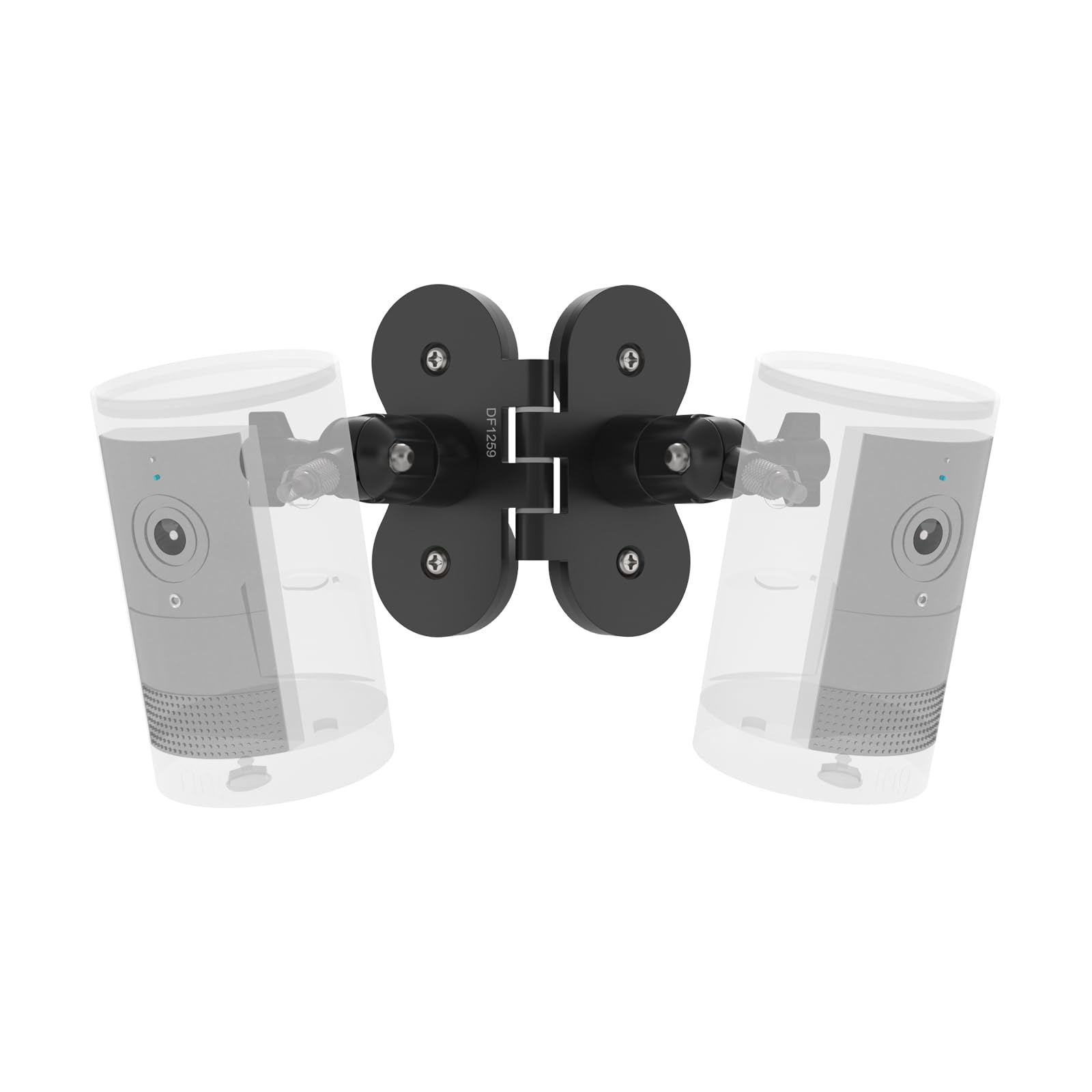 Soporte de pared magnético 2 en 1 compatible con Rin g Stick Up Cam/Spotlight Cam, Blink, Eufy, Arlo, Reolink y panel solar, accesorio de soporte magnético fuerte ajustable, negro