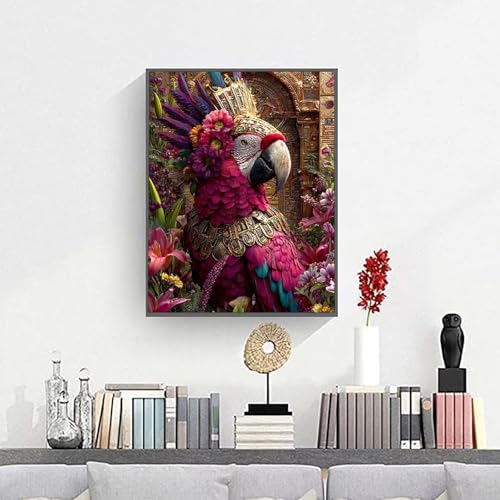 Pintar Por Números Adultos Flor PáJaro, DIY Pintura por Números Kit para Principiantes y Niños Edades 8-12, con Pinceles Pintura Acrilica Manualidades Decor Hogar Pared 90x120cm PjY9833 N-U