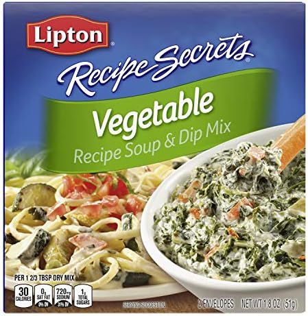 Lipton Recipe Secrets Soup and Dip Mix, Vegetable 1.8 oz, Pack of 12