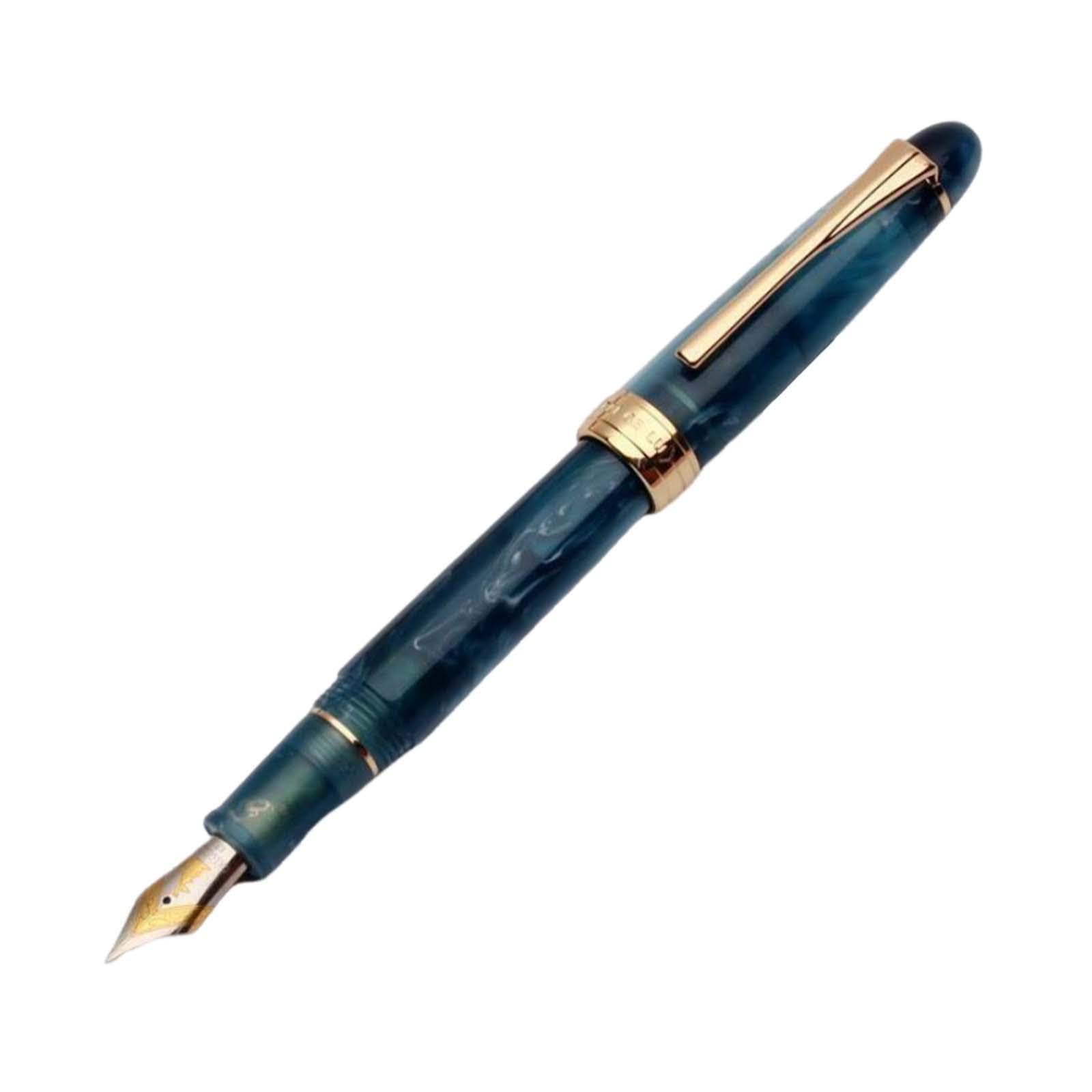 Perfeclan Kolbenfüller, Kolbenfüller Ef0,5mm, Schreibgeschenk, Kreativ, Schreibstift, Schreibgerät zum Schreiben, Kalligraphie, Dunkelblau