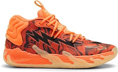 orange high top basketball shoes
