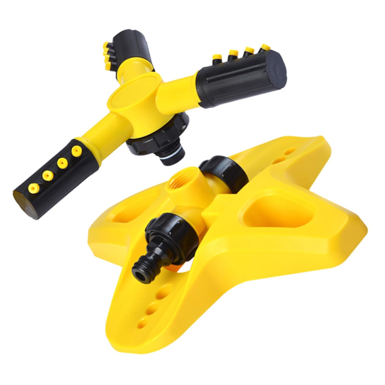 3 Pièces Arroseur de Jardin Automatique Irrigation Rotatif pour Gazon Outil de Pulvérisation Durable Étanche pour Arrosage Plantes Pelouses