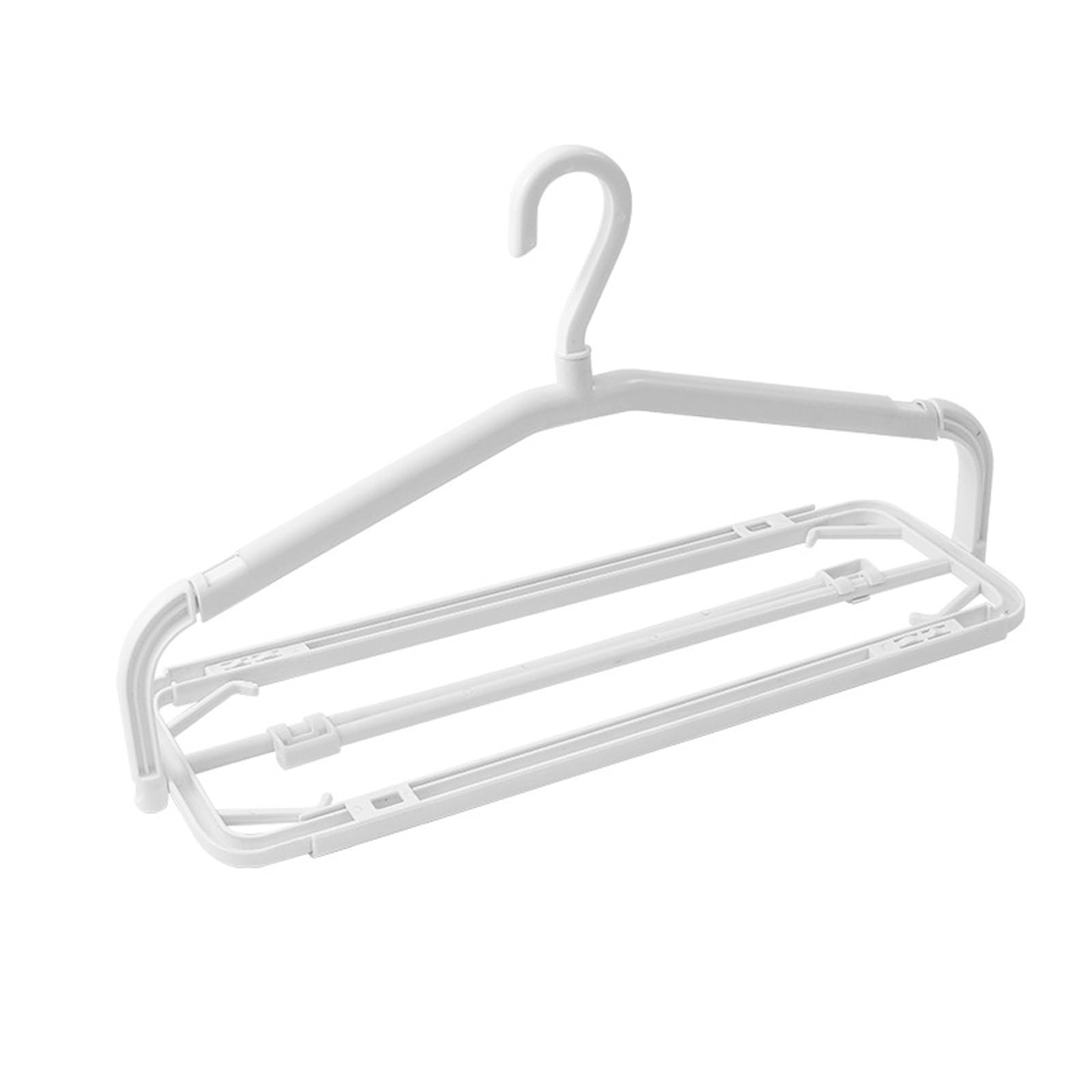 Shurhome Expandable Clothes Hanger Scalable Clothing Rack Retractable Frame for Household Dormitory Wardrobes Essential Adjustable Garment Hanger for Home