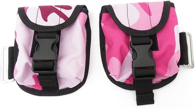 Scuba Diving Weight Bag, 2 Pack 2kg, Trim Weight Pocket with Quick Release Buckle, 1000D Nylon Wear Resistant Pouch for Waist Belt Tank Band Underwater Sports(Bule)