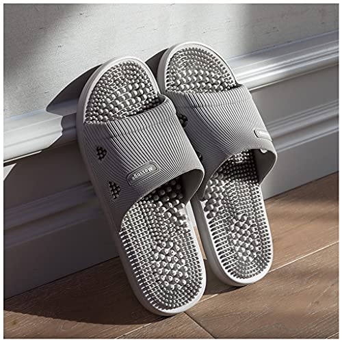 House Acupressure Reflexology Age Slippers for Women Men, Shower Slippers Feet Age Slippers Summer Mens Womens Slippers Open Toe Bathroom Spa Shoes