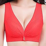 Diseño: encajeElasticidad: este sujetador para dormir tiene una mayor elasticidad. Es muy flexible. No solo es adecuado para mujeres con cuerpo delgado, sino también para mujeres y mujeres con busto grande. No hay estrechez.