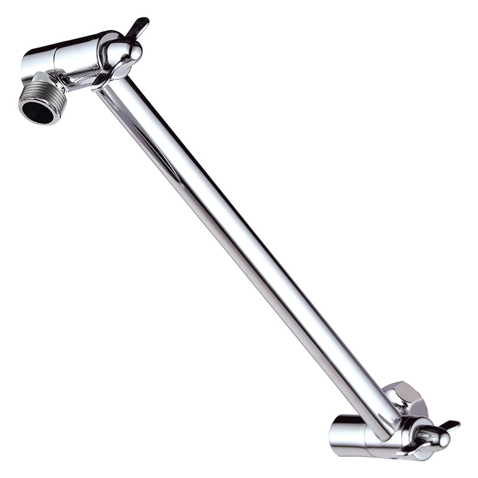Durable 11 "Brazo de extensión de Ducha Ajustable de latón sólido con Juntas de Bloqueo Inferior o elevar la Ducha de Mano a su Altura Wearable (Color : Chrome, Size : 11 Inch)