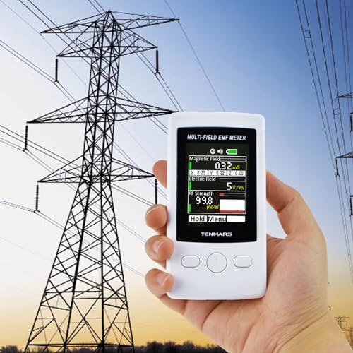 Multi-Feld EMF Meter Tasche ELF RF Gauß Meter 2000mG Elektromagnetisch Elektrisch RF Feld Stärke Prüfer mit Warnung Indikator