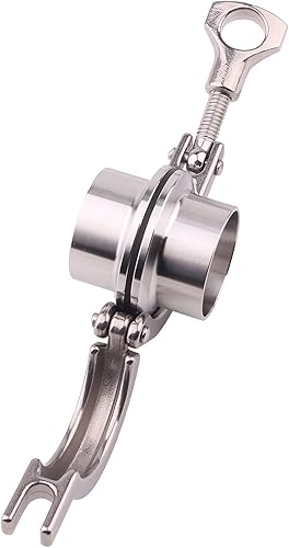 Miniatura 5 de DERNORD Paquete de 2 abrazaderas de acero inoxidable con abrazadera de triple abrazadera + 2 virola de soldadura de tubería sanitaria SUS304 + junta