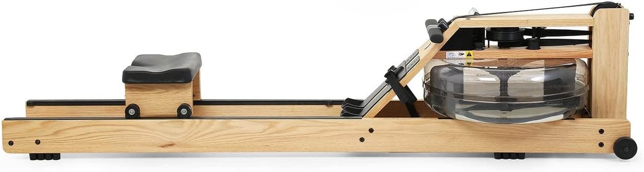 Oak Rowing Machine with S4 BLE Monitor | USA Made Water Rower | Original Handcrafted Erg Row Machine for Home Use & Gym