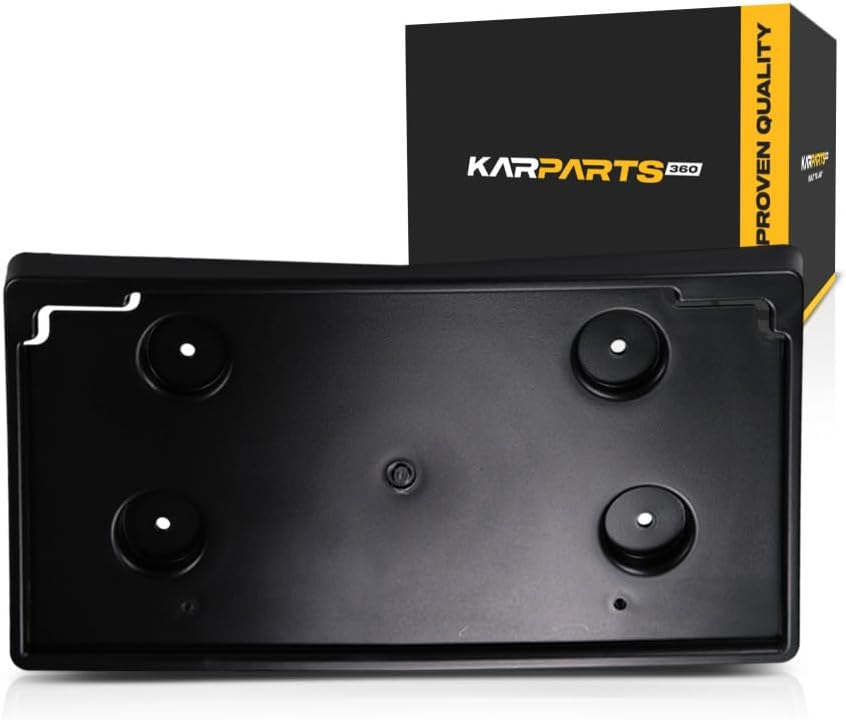 for Cadillac Escalade/Escalade ESV License Plate Bracket 2015 | Front | Textured Black | 1st Design | GM1068178 | 23116118