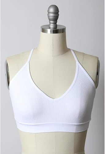 TD Collections Womens Seamless Razor Slash Back Bralette