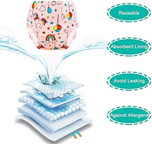 Cogindss Xmrlvn Toddler Training Underwear, Cotton Training Pants for Baby Girls and Boys 2-3 T, Multi-colored, 8 Pack, S — view 3