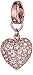 Fossil Puffy Heart Charm