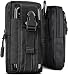 Produktbild ONEFLOW Survival Case für alle Sony Xperia - Gürteltasche aus Nylon, Handytasche mit Karabiner, Handy Gürtel Tasche Outdoor Handyhülle, Schwarz