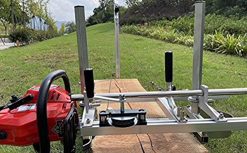 LAJIAOZ Kit eficiente de guincho para motosserra com suporte de trilho guia acessórios para motosser