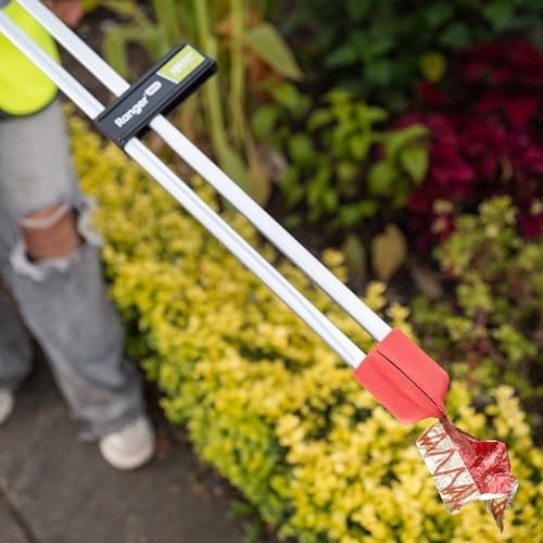 The Helping Hand Company Ranger MAX Tong Style Litter Picker with Straight Handle 35”/89cm, Heavy Duty Rubbish Picker Grabber, Long Hand Held Litter Picker for Adults, Outdoor Rubbish Pick Up Tool - 7