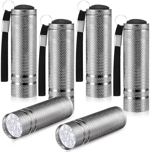 6 Pack Mini Flashlights Bulk, Bright...