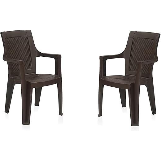 Nilkamal Plastic Chair - Rust Brown