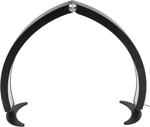 Tnfeeon Lámpara de escritorio LED de media luna, uñas de media luna, 2000 lúmenes, 28 pulgadas, en forma de U, temperatura de color ajustable, 40 W,