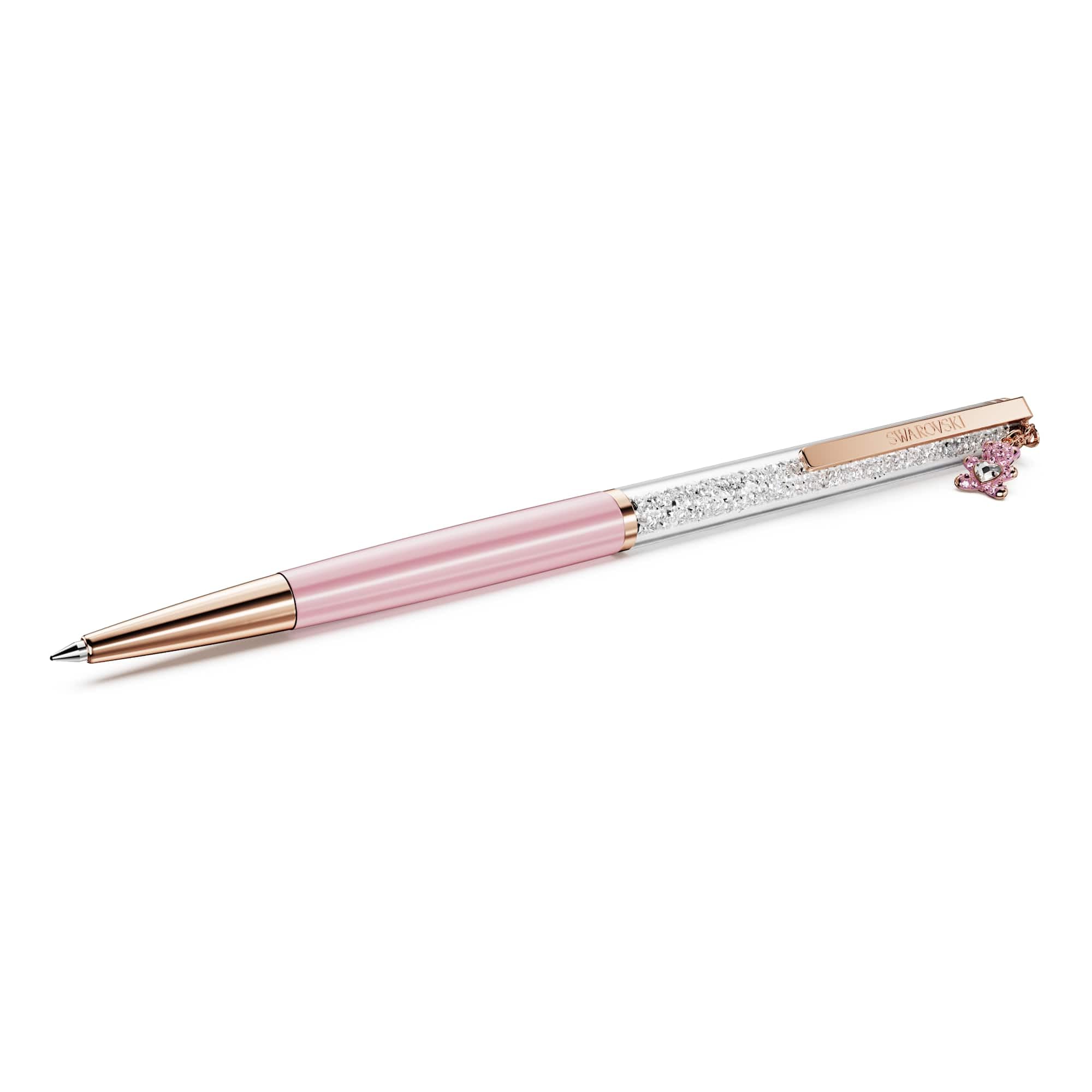 Swarovski Crystalline ballpoint pen Teddy Pink Pink lacquered Rose gold-tone plated