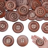 La confezione include: riceverete 40 pezzi di bottoni in legno marrone, la loro forma e colore sono naturali ed estetici, la quantità sufficiente garantisce i vostri diversi usi quotidiani e permette di realizzare vari progetti di cucito fai da te secondo la vostra immaginazione