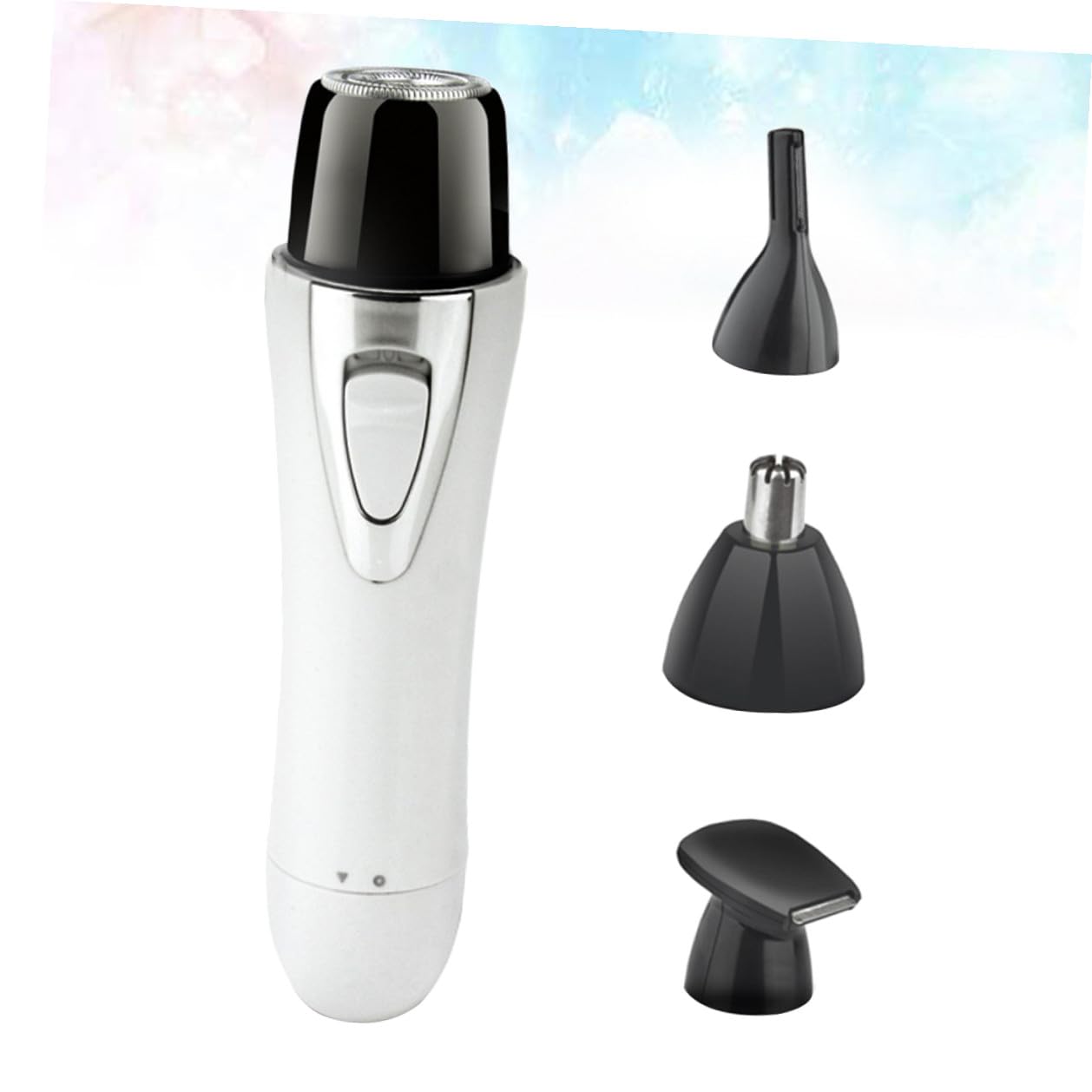 Rasoio Elettrico Peli Naso Multifunzione USB Compatto Bianco