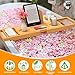 Banlilu Bathtub Tray - Bath Tray Expandable - Bath Tub Tray Table for Bathtub, Ajustable Size, Fits Most Tubs