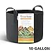 HONEST OUTFITTERS 5-Pack 10 Gallon smart Grow Bags for Potato/Plant Container/Aeration Fabric Pots with Handles (Black)
