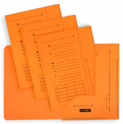 L'Oblique AZ Paquet de 25 sous dossiers 2 rabats 240g Jaune d'or Cover