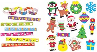 Baker Ross AT157 Christmas Paper Chains, Festive Arts and Crafts (Pack of 240), Assorted