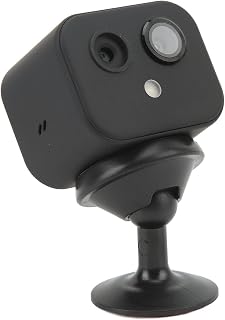 ASHATA Mini Wireless Security Camera, HD WiFi Camera with Double Lens, APP Interconnection IP Remote Camera, Motion Detection, for Outdoor Sports Store Monitoring Warehouse Video