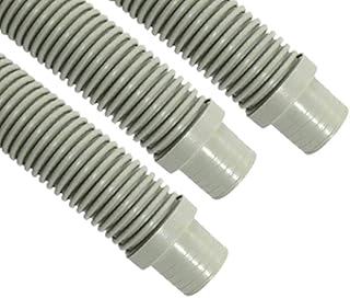 Puri Tech Universal Swimming Pool Cleaner Durable Hose 48 Long Grey Color 3 Pack Universal Fit Including Hayward Navigator, Pool Vac Ultra, AquaBug, Polaris ATV and More