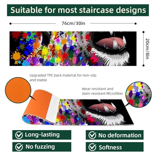 Peldaños de escalera de leopardo para proteger la madera interior en hogares con mascotas 5