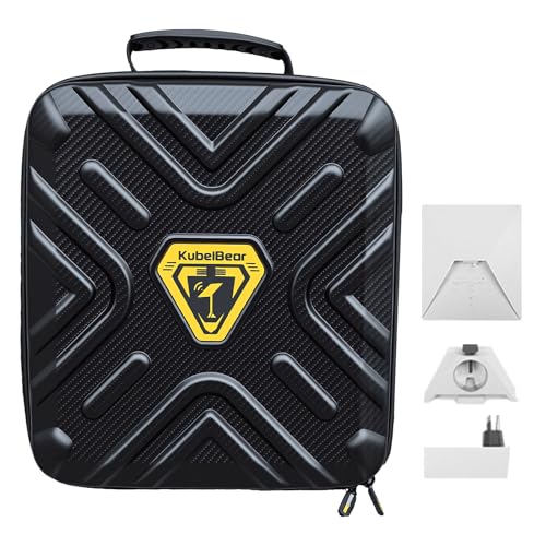Starlink Mini Carry Case - Protective Waterproof Storage Bag Pouch for SpaceX Starlink Mini Dish, Travel-Friendly Design with Handle, Perfect for RV, Van, Camping & Outdoor Use (Black PU)